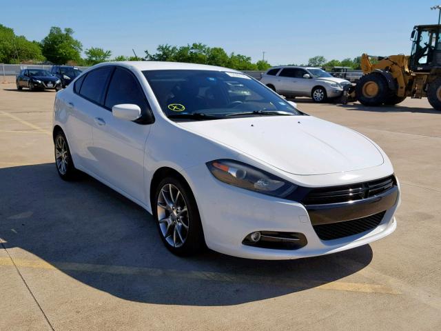 1C3CDFBB1ED673242 - 2014 DODGE DART SXT WHITE photo 1