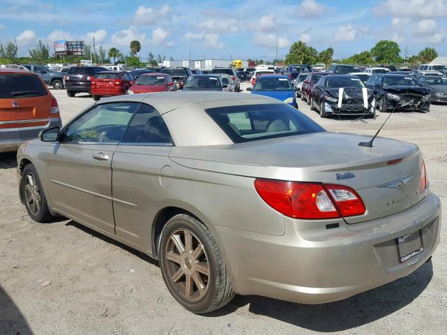 1C3LC55R38N103666 - 2008 CHRYSLER SEBRING TO TAN photo 3