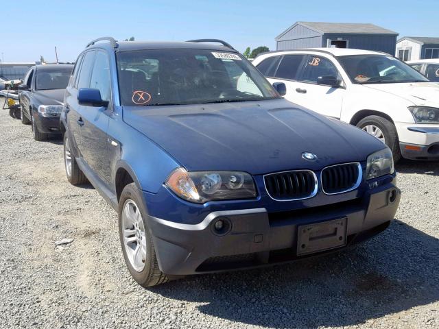 WBXPA93485WD09918 - 2005 BMW X3 3.0I BLUE photo 1