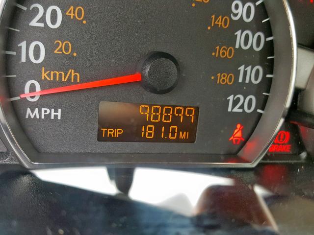 1G8AJ58F47Z191624 - 2007 SATURN ION LEVEL BLACK photo 8