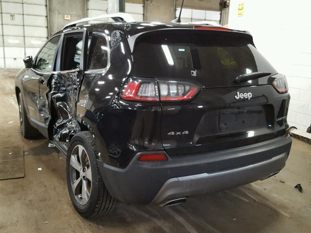 1C4PJMDN5KD130988 - 2019 JEEP CHEROKEE L BLACK photo 3