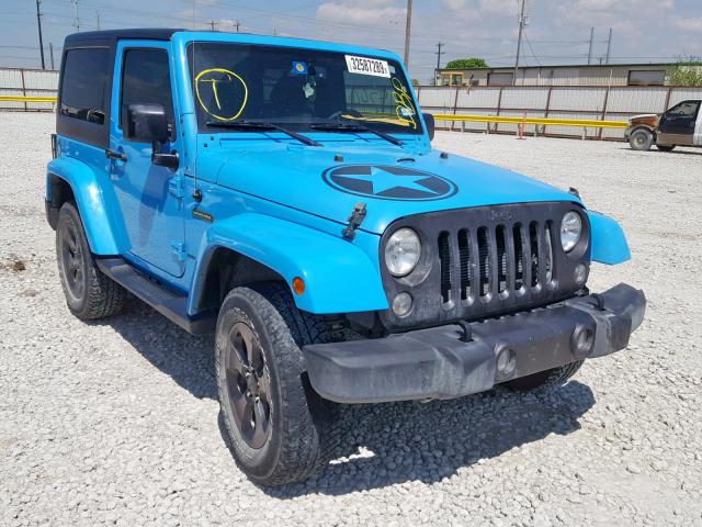 1C4AJWAG8HL600307 - 2017 JEEP WRANGLER S BLUE photo 1