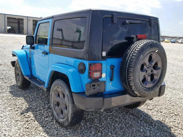 1C4AJWAG8HL600307 - 2017 JEEP WRANGLER S BLUE photo 3