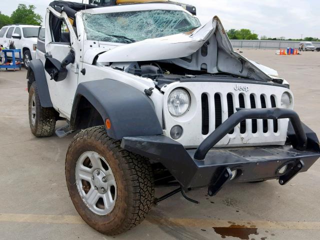 1C4AJWAG2FL577717 - 2015 JEEP WRANGLER S WHITE photo 1