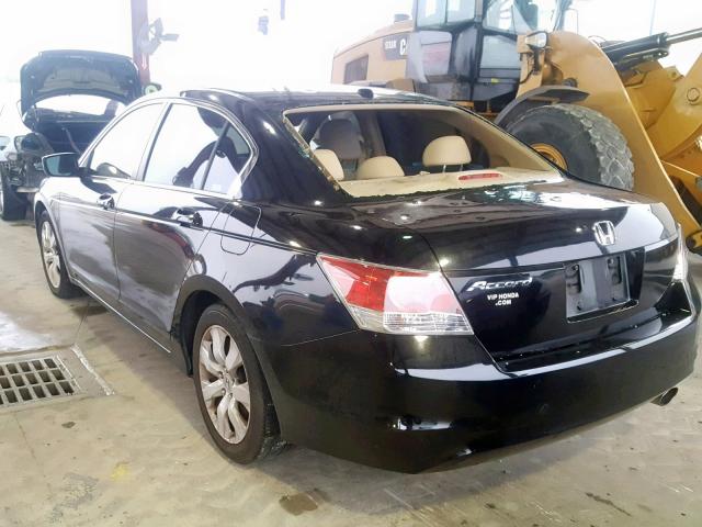 1HGCP26889A120820 - 2009 HONDA ACCORD EXL BLACK photo 3