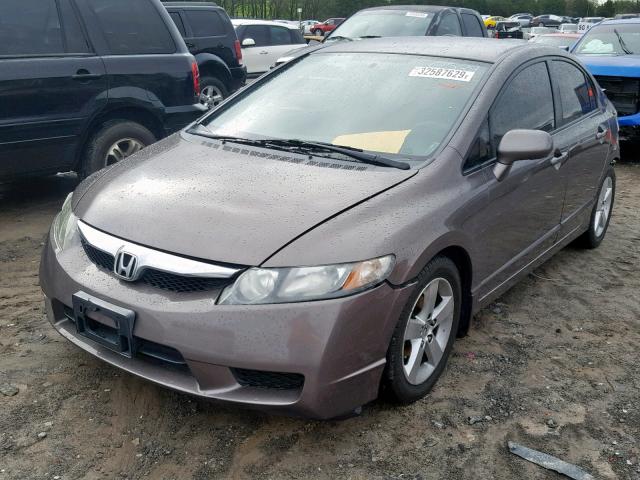 2HGFA16699H510589 - 2009 HONDA CIVIC LX-S Շագանակագույն լուսանկար 2