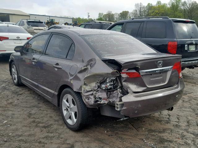 2HGFA16699H510589 - 2009 HONDA CIVIC LX-S Շագանակագույն լուսանկար 3