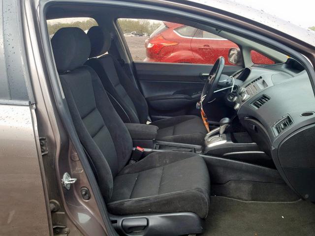 2HGFA16699H510589 - 2009 HONDA CIVIC LX-S Շագանակագույն լուսանկար 5