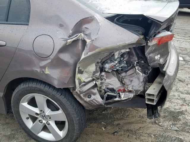 2HGFA16699H510589 - 2009 HONDA CIVIC LX-S Շագանակագույն լուսանկար 9