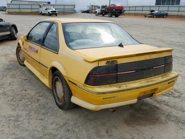 1G1LW14T6LY187104 - 1990 CHEVROLET BERETTA GT YELLOW photo 3