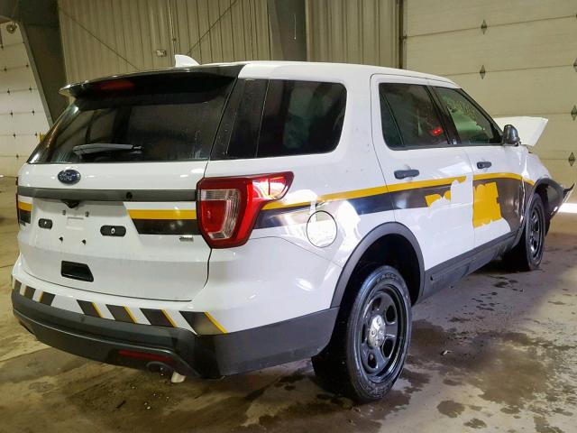 1FM5K8AR3GGA28254 - 2016 FORD EXPLORER P WHITE photo 4