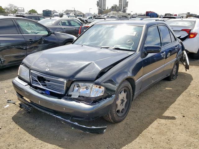 WDBHA24G7YA818669 - 2000 MERCEDES-BENZ C 230 BLACK photo 2