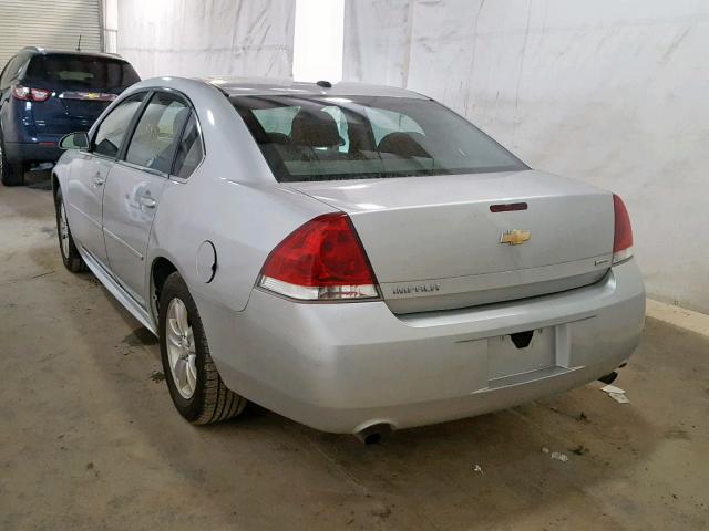 2G1WA5E3XE1175836 - 2014 CHEVROLET IMPALA LIM SILVER photo 3