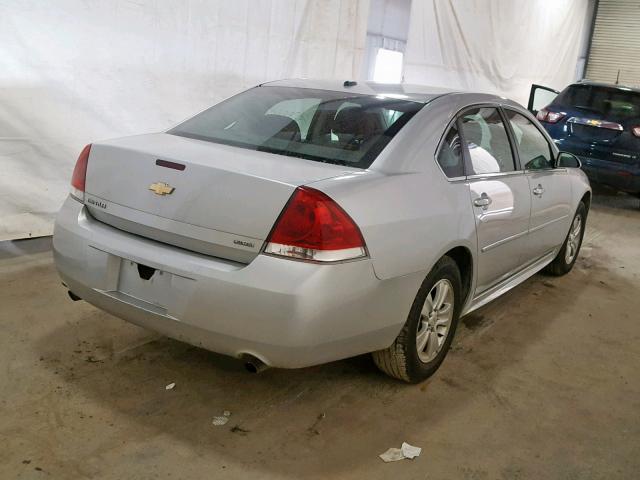 2G1WA5E3XE1175836 - 2014 CHEVROLET IMPALA LIM SILVER photo 4