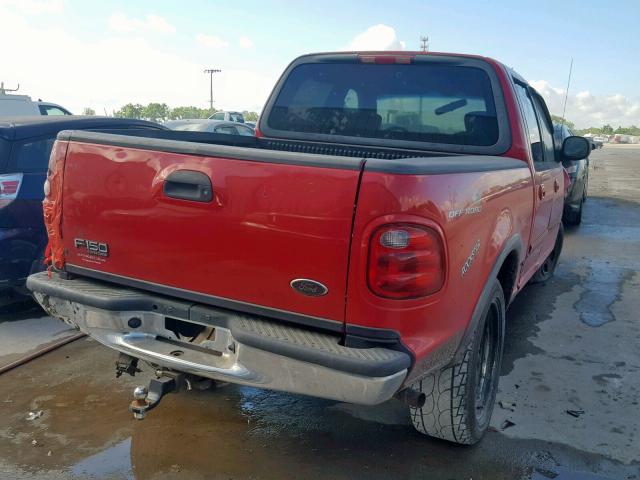 1FTRW08L23KC73230 - 2003 FORD F150 SUPER RED photo 4