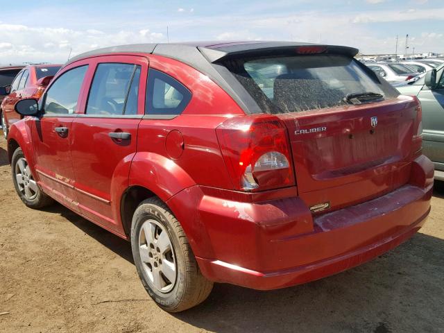 1B3HB28B88D717962 - 2008 DODGE CALIBER RED photo 3