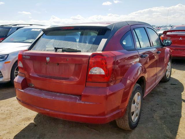 1B3HB28B88D717962 - 2008 DODGE CALIBER RED photo 4