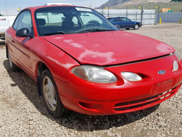 3FAKP1137YR109124 - 2000 FORD ESCORT ZX2 RED photo 1