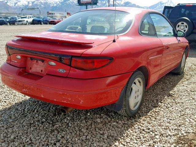 3FAKP1137YR109124 - 2000 FORD ESCORT ZX2 RED photo 4