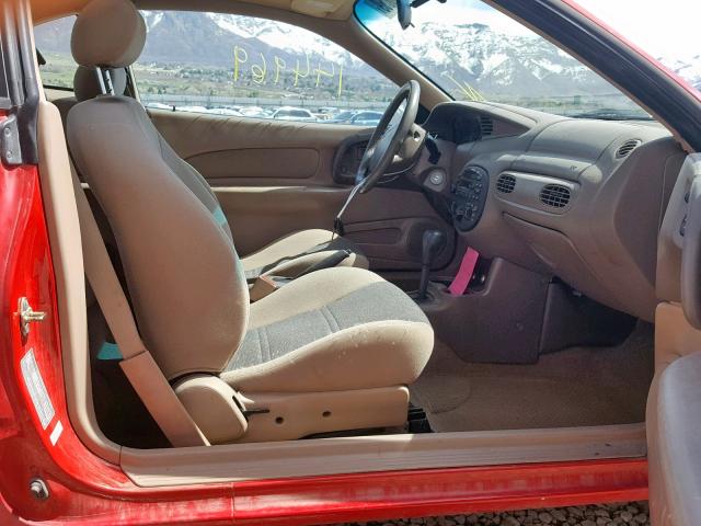 3FAKP1137YR109124 - 2000 FORD ESCORT ZX2 RED photo 5