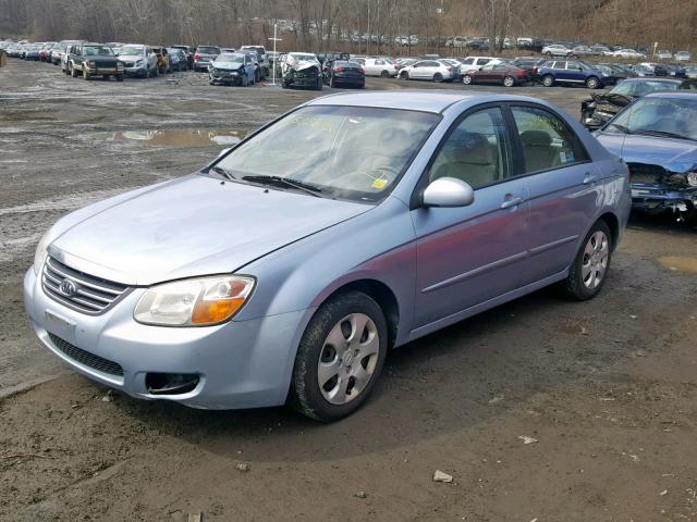 KNAFE122285522169 - 2008 KIA SPECTRA EX BLUE photo 2