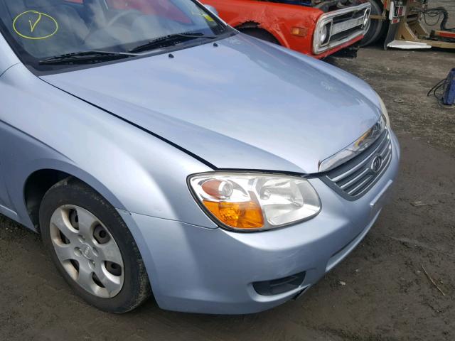 KNAFE122285522169 - 2008 KIA SPECTRA EX BLUE photo 9