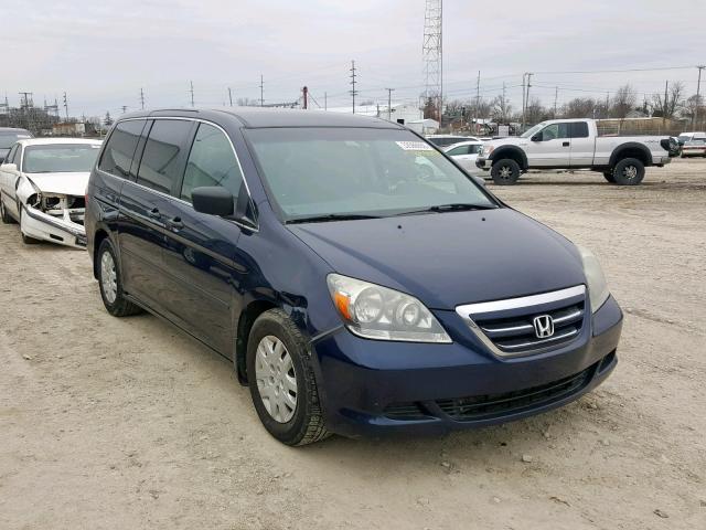 5FNRL38297B134068 - 2007 HONDA ODYSSEY LX BLUE photo 1