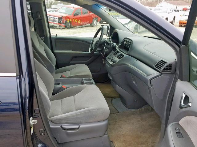 5FNRL38297B134068 - 2007 HONDA ODYSSEY LX BLUE photo 5