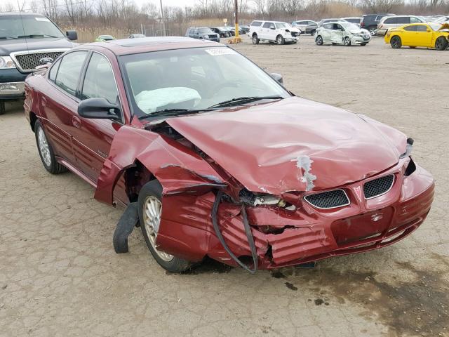 1G2NF52T5YC544453 - 2000 PONTIAC GRAND AM S BURGUNDY photo 1