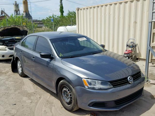 3VW2K7AJ9DM241221 - 2013 VOLKSWAGEN JETTA BASE GRAY photo 1