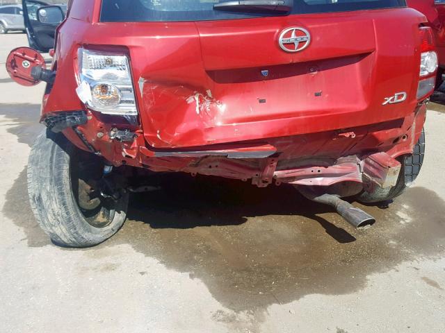 JTKKU10439J045018 - 2009 TOYOTA SCION XD RED photo 9