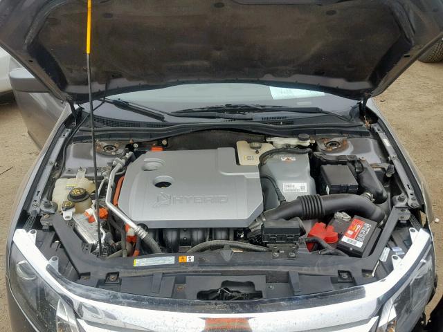 3FADP0L3XBR127592 - 2011 FORD FUSION HYB GRAY photo 7