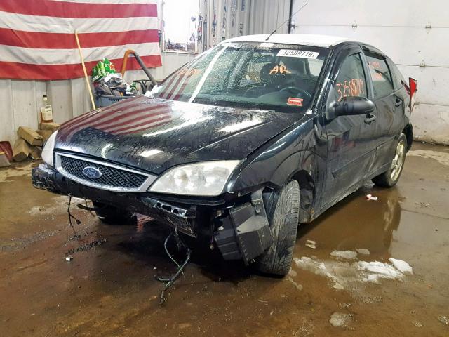 1FAHP37N37W315406 - 2007 FORD FOCUS ZX5 BLACK photo 2