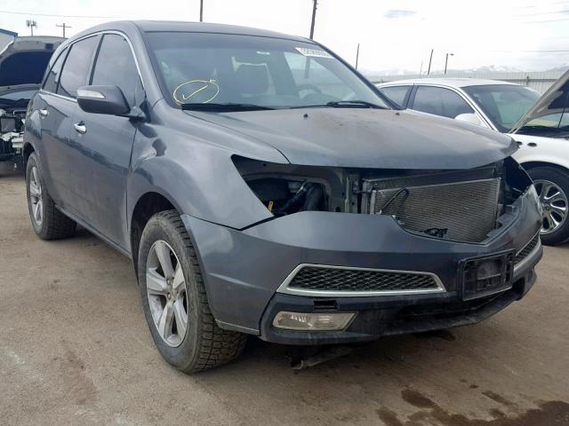 2HNYD2H69BH512439 - 2011 ACURA MDX TECHNO GRAY photo 1