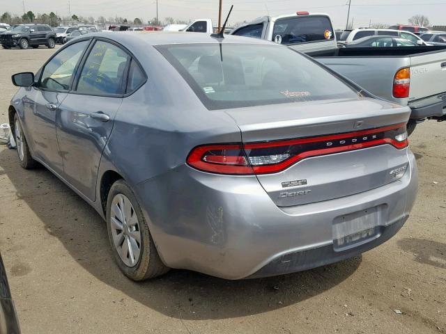 1C3CDFDH0ED693256 - 2014 DODGE DART SE AE GRAY photo 3