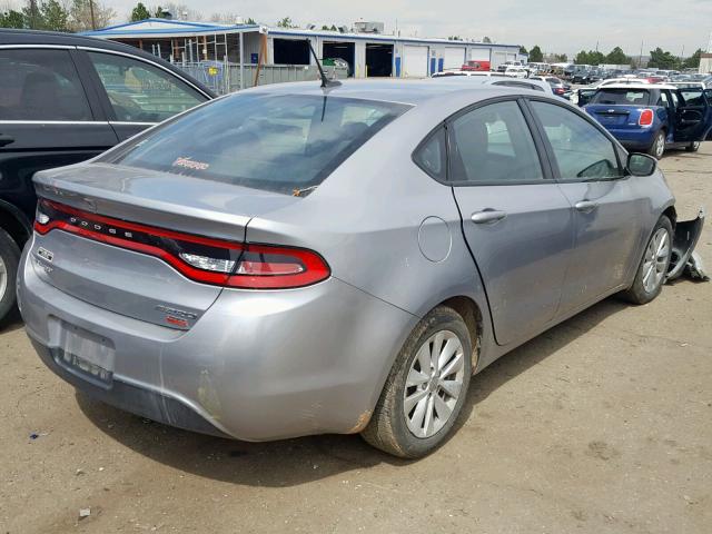 1C3CDFDH0ED693256 - 2014 DODGE DART SE AE GRAY photo 4