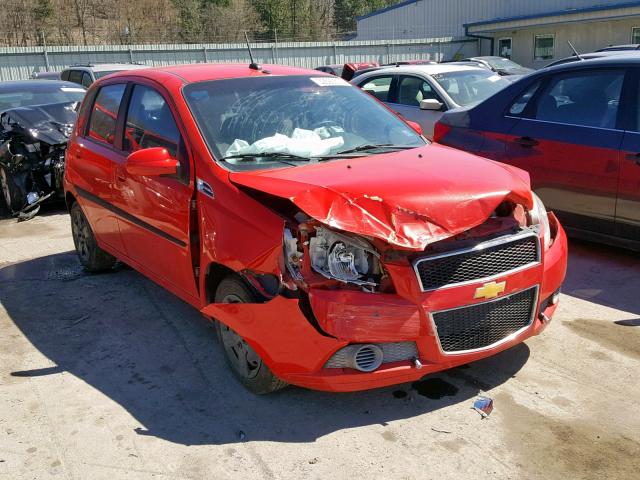 KL1TD6DE4AB096786 - 2010 CHEVROLET AVEO LS RED photo 1