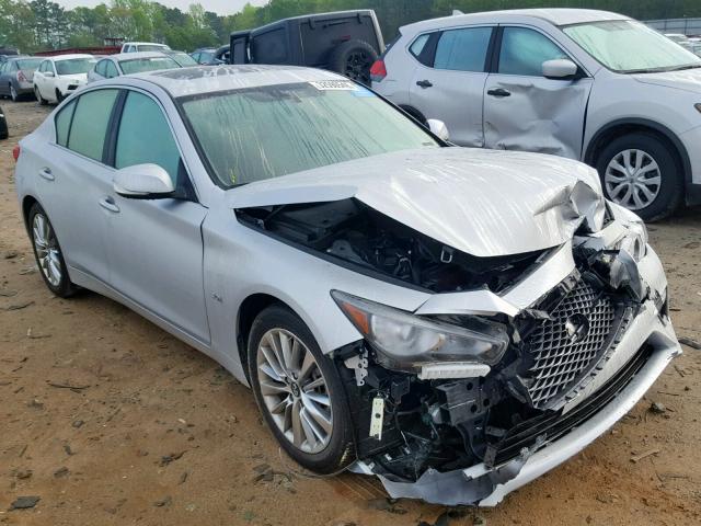 JN1EV7AP2JM363974 - 2018 INFINITI Q50 LUXE SILVER photo 1