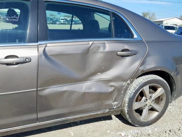1G1ZC5EU5BF175991 - 2011 CHEVROLET MALIBU 1LT BROWN photo 9