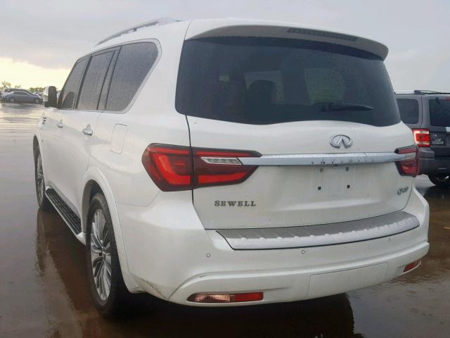 JN8AZ2NEXJ9192152 - 2018 INFINITI QX80 BASE WHITE photo 3