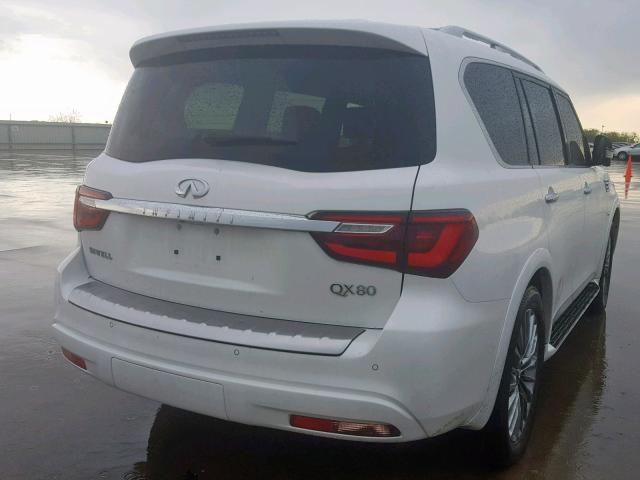 JN8AZ2NEXJ9192152 - 2018 INFINITI QX80 BASE WHITE photo 4