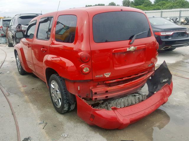 3GNCA23BX9S549687 - 2009 CHEVROLET HHR LT RED photo 3