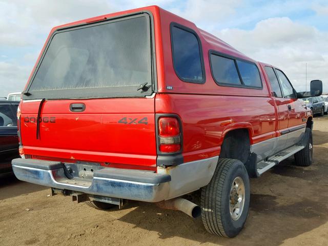 1B7KF23641J526789 - 2001 DODGE RAM 2500 RED photo 4