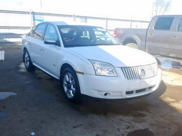 1MEHM42W08G609395 - 2008 MERCURY SABLE PREM WHITE photo 1