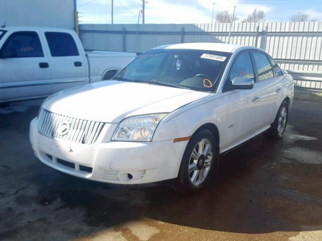 1MEHM42W08G609395 - 2008 MERCURY SABLE PREM WHITE photo 2