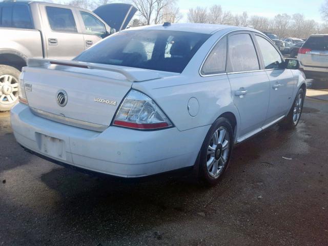 1MEHM42W08G609395 - 2008 MERCURY SABLE PREM WHITE photo 4