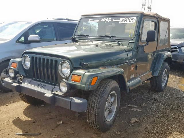 1J4FY49S9VP546576 - 1997 JEEP WRANGLER / GREEN photo 2