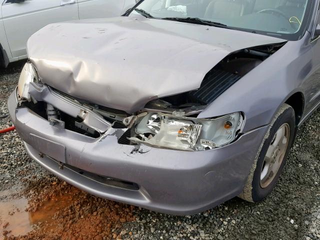 1HGCG1659YA048959 - 2000 HONDA ACCORD EX GRAY photo 9