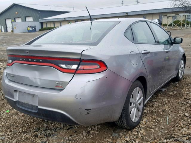 1C3CDFBB2ED768344 - 2014 DODGE DART SXT SILVER photo 4