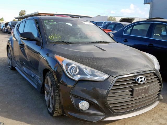 KMHTC6AE6DU156183 - 2013 HYUNDAI VELOSTER T BLACK photo 1